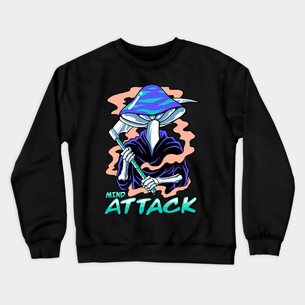 mind attack Crewneck Sweatshirt by spoilerinc